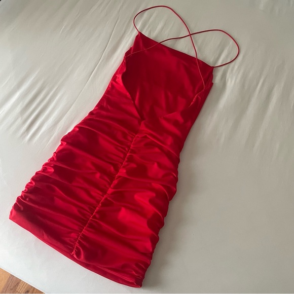 Tiger Mist Scrunched Mini Dress - Picture 4 of 6